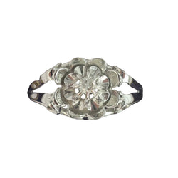 Bague Marguerite en or blanc et diamant