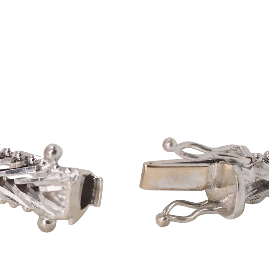 Bracelet en or blanc et diamants