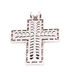 Pendentif CREU de DIAMANTS en or blanc