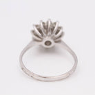 Bague rosette en or d'occasion avec diamants