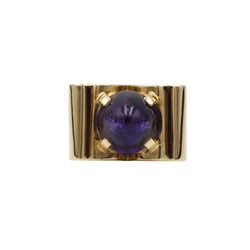 Bague TANK - Or & Améthyste