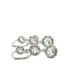 Paire de Boucles d’oreilles Or blanc et Diamants - Année 1940