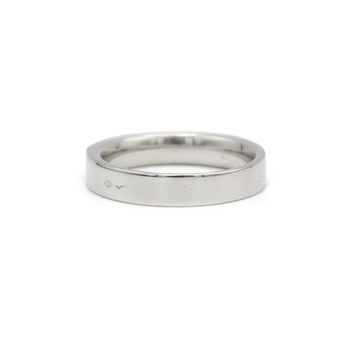 Demi alliance - Or blanc et diamants