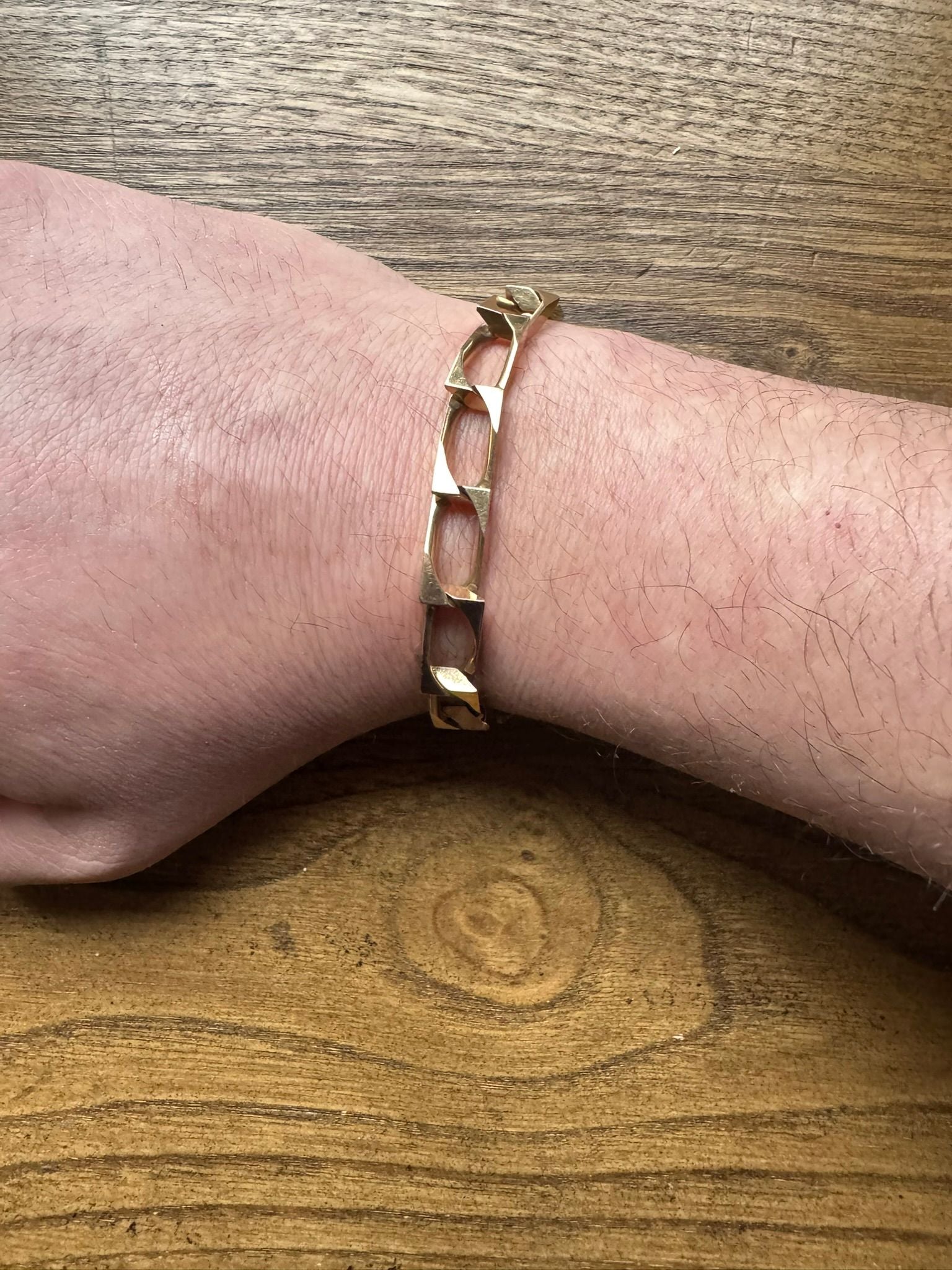 Gourmette Homme En Or Rose