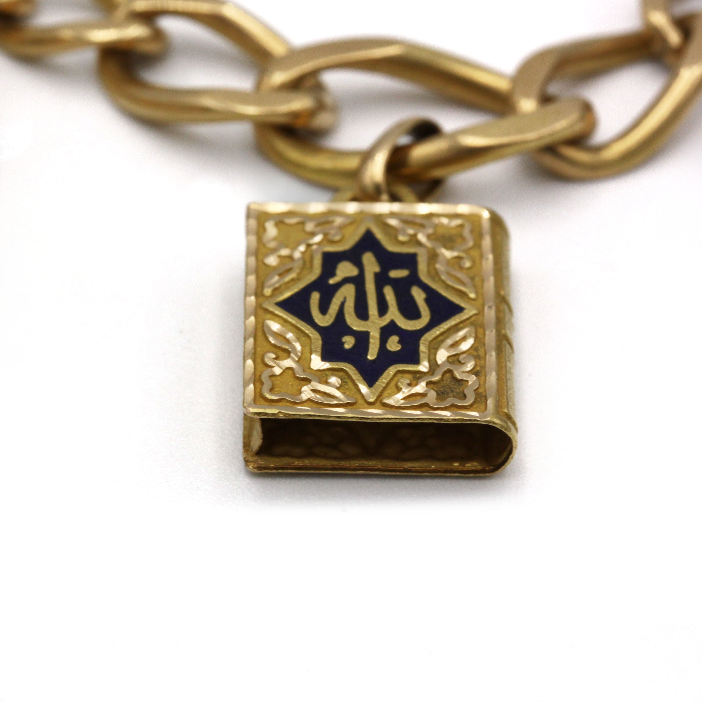 Bracelet Charms - Or, Diamants, Résine & Amazonite