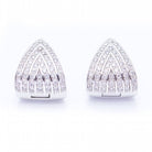 Boucles d'oreilles TRIANGLE en or avec diamants d'occasion