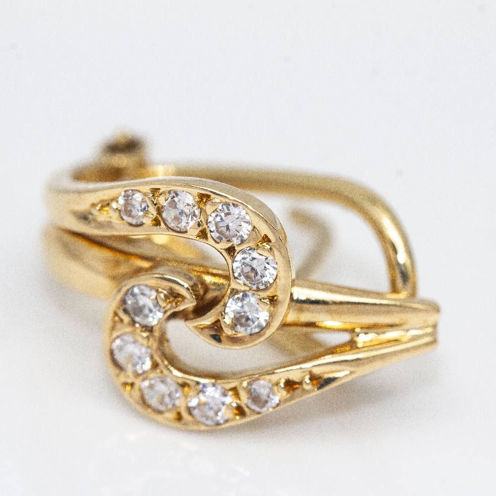 Original 1955 Boucles d'oreilles en or et diamants
