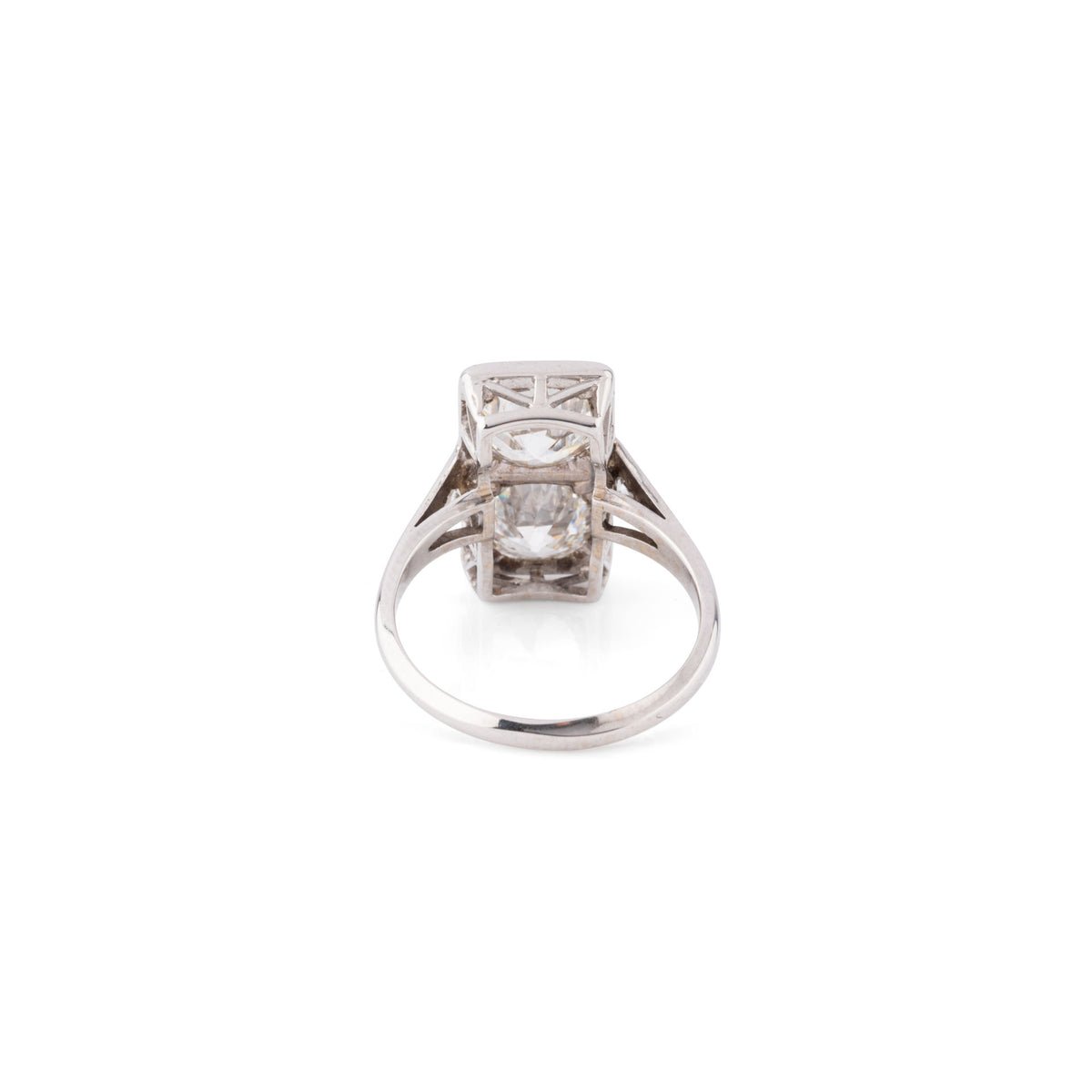 Bague Toi et Moi en or blanc et diamants