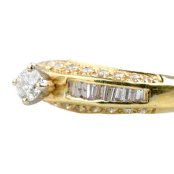 Bague en or jaune et diamants