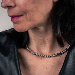Collier HERMES en argent by Lucien Vachey