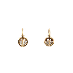 Boucles d'oreilles Dormeuses - Or rose & Diamants