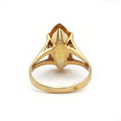 Bague - Or jaune et citrine