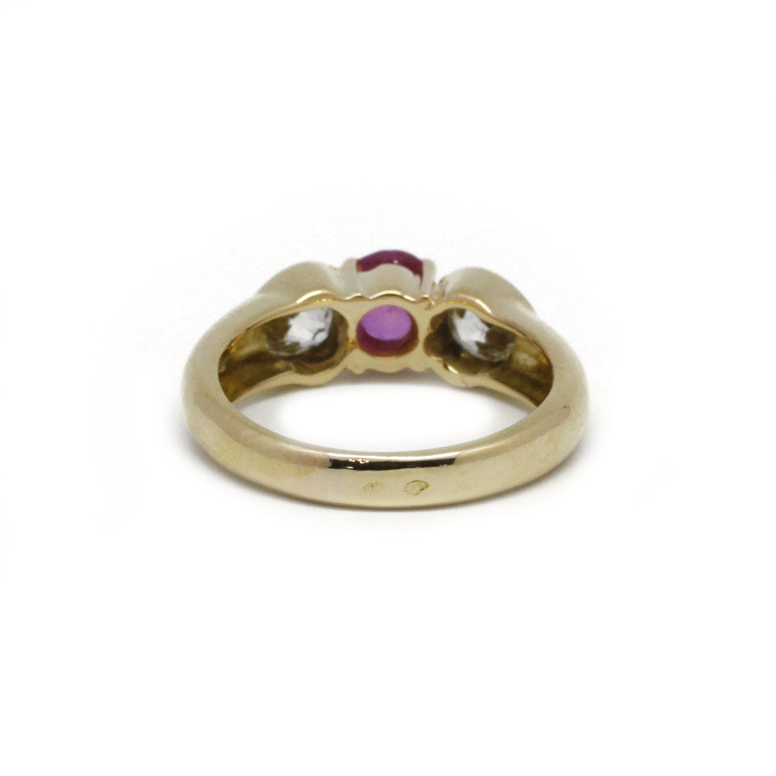 Bague - Or, Saphir rose Et Diamants