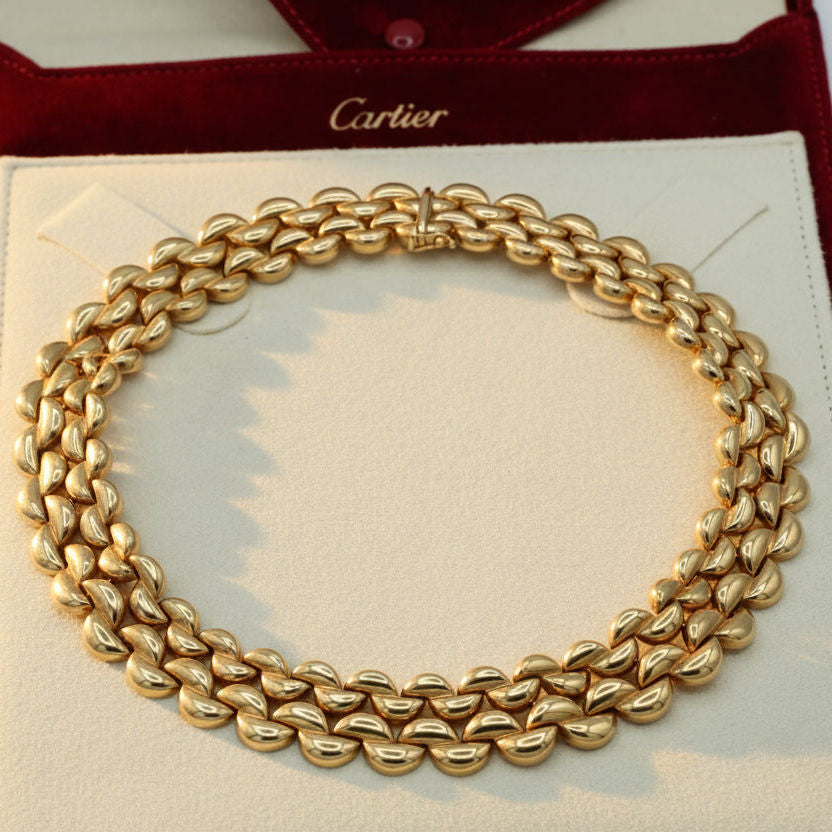 Cartier - Collier Demi Lune - Or jaune