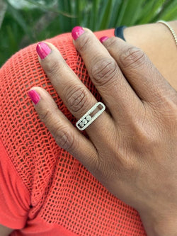 Bague MESSIKA "Classique Move pavée" en or blanc