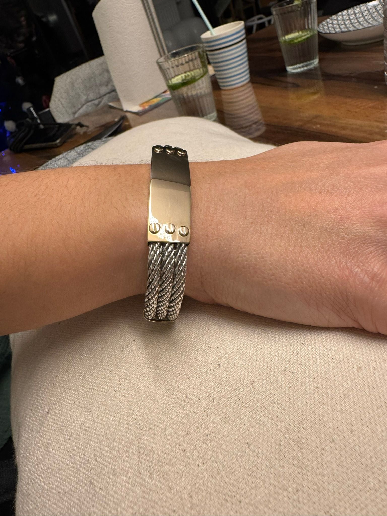 Bracelet en or et argent