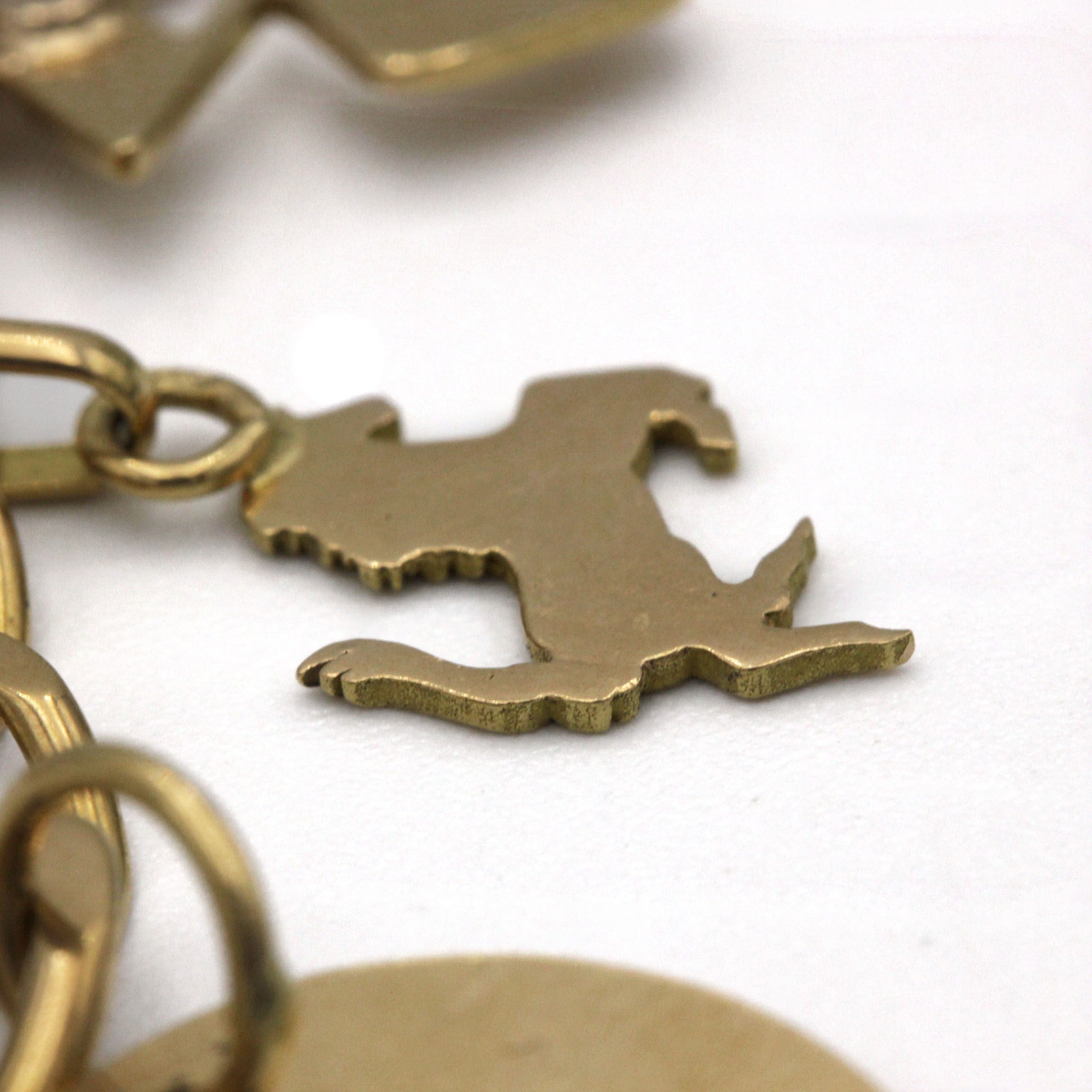 Bracelet Charms - Or, Diamants, Résine & Amazonite