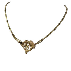 Broche Épingle en or jaune et perle