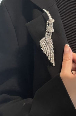 Broche en platine et diamants vers 1960