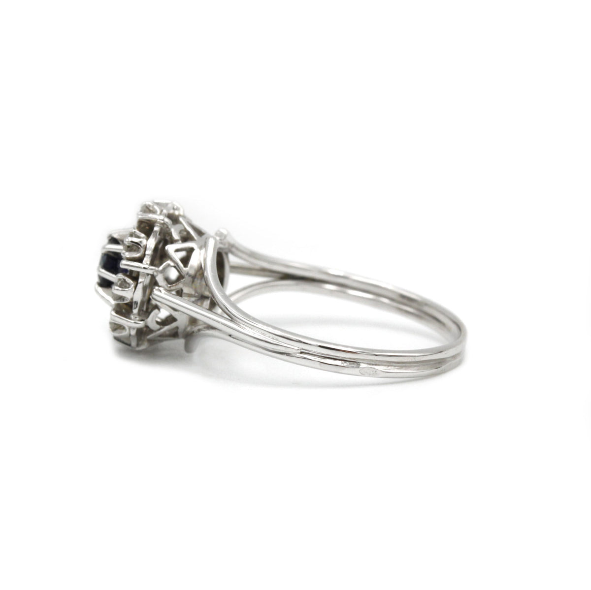 Bague - Or, Diamants & Saphir