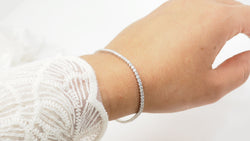 Bracelet rivière en or gris et diamants 2,04cts