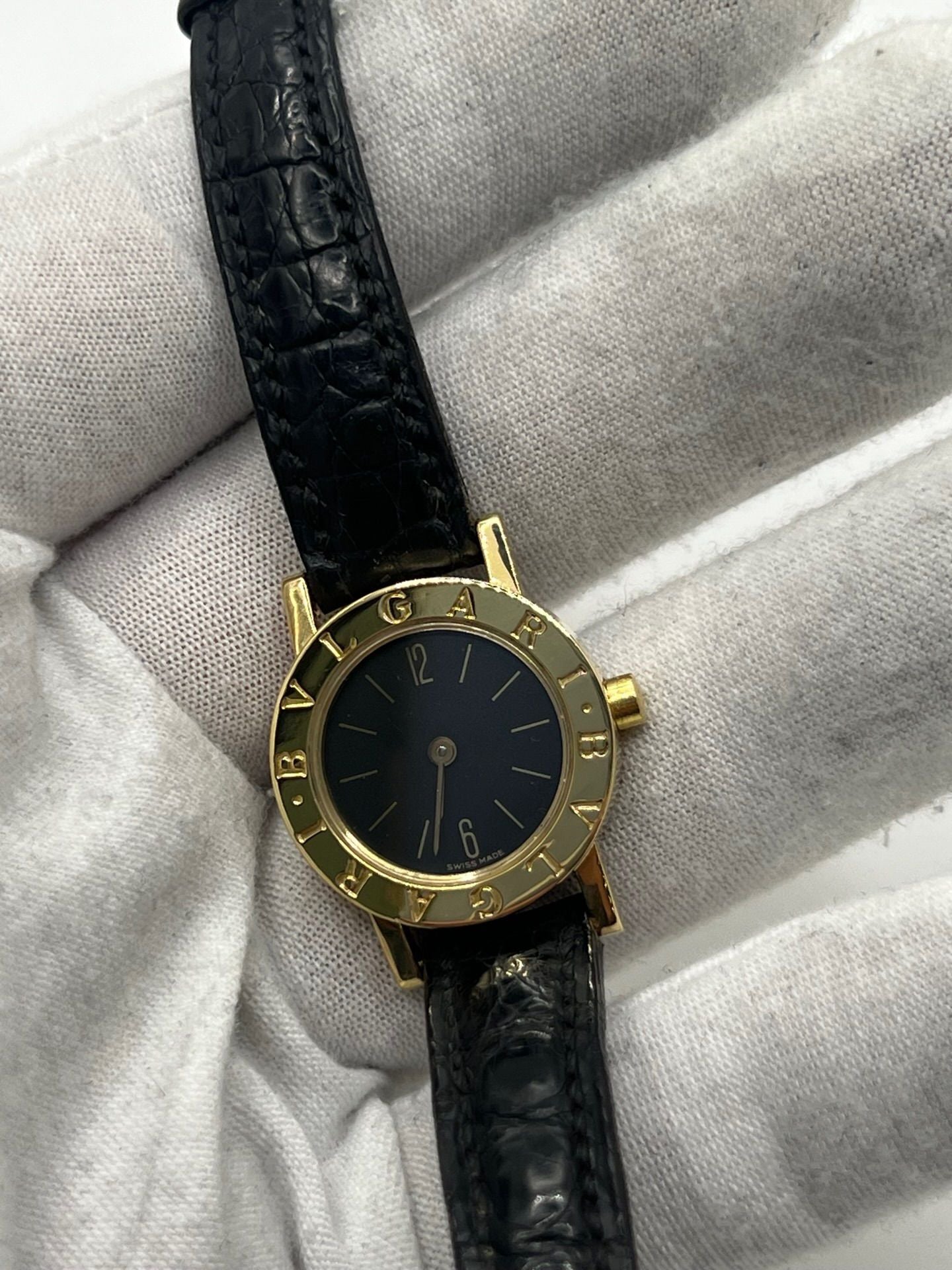 Montre BULGARI Bulgari Lady en or jaune et cuir