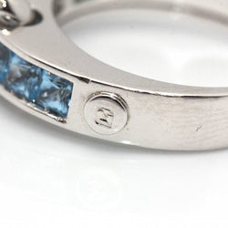 Bague en or blanc, topazes et diamants d'occasion