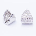 Boucles d'oreilles TRIANGLE en or avec diamants d'occasion