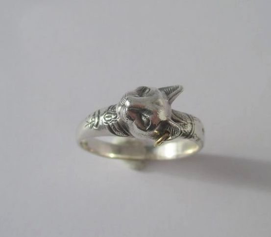 Arthus BERTRAND - Bague Le Chat Egyptien Argent et Or