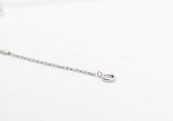 Bracelet maille jaseron en or blanc et diamant