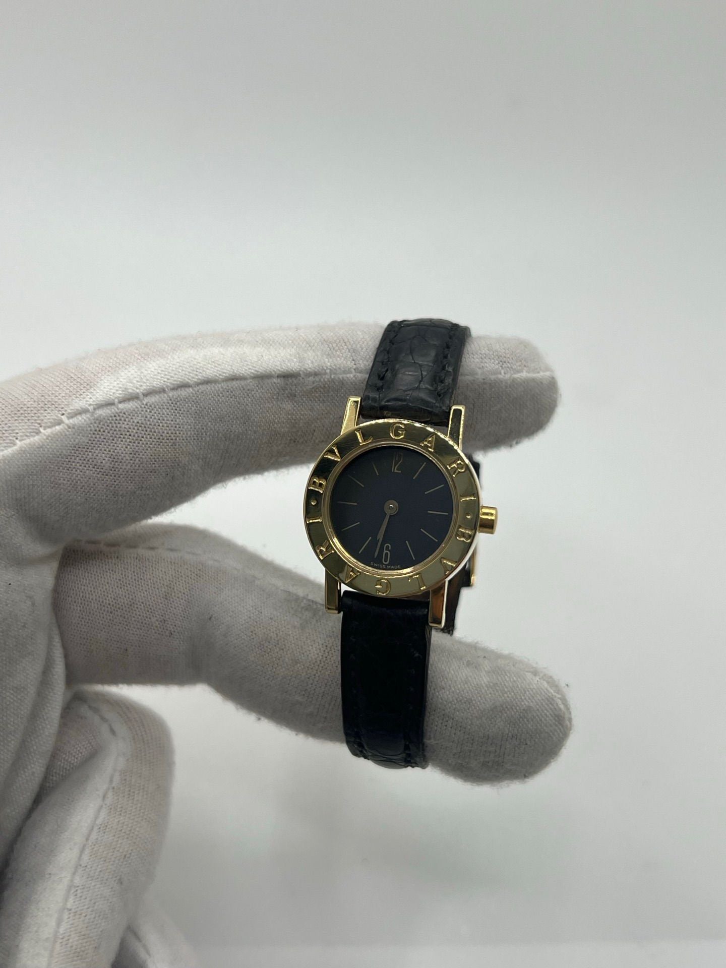 Montre BULGARI Bulgari Lady en or jaune et cuir