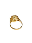 Bague en or jaune 18k saphir et diamants