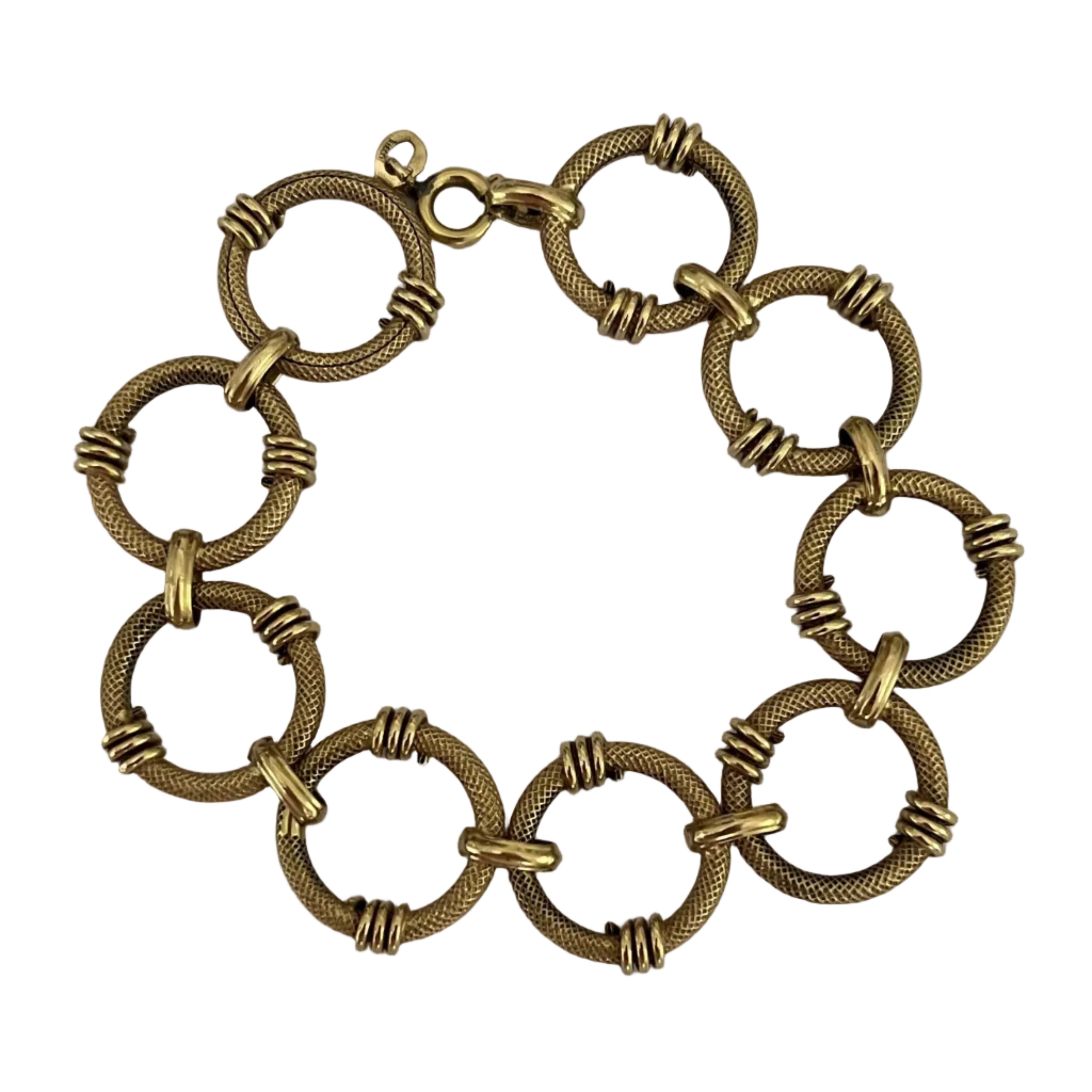 6670 - Bracelet Articulé Or Jaune 15 g