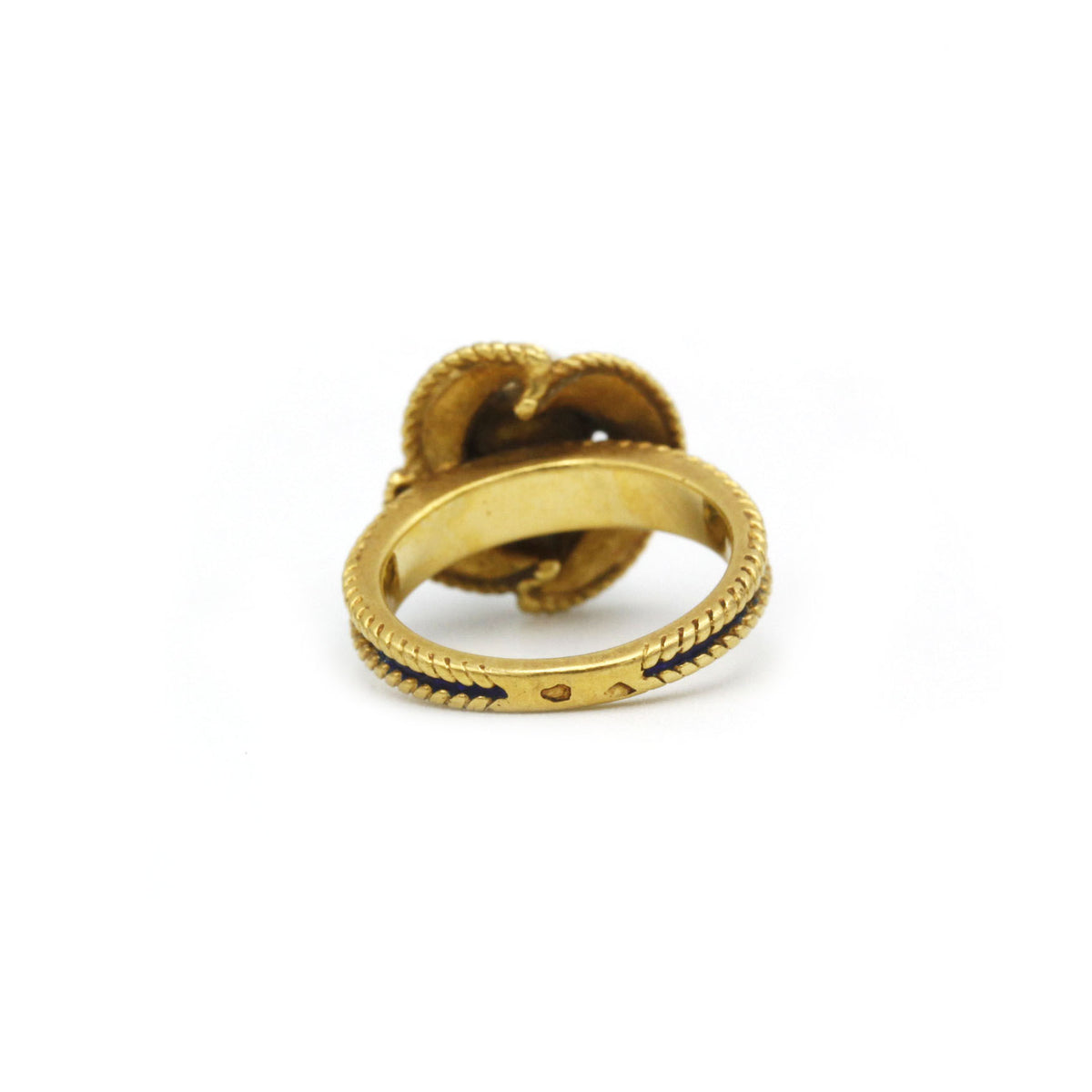 Bague - Or, perle et émail