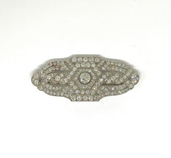 Brooch Clip in paltinium and diamonds
