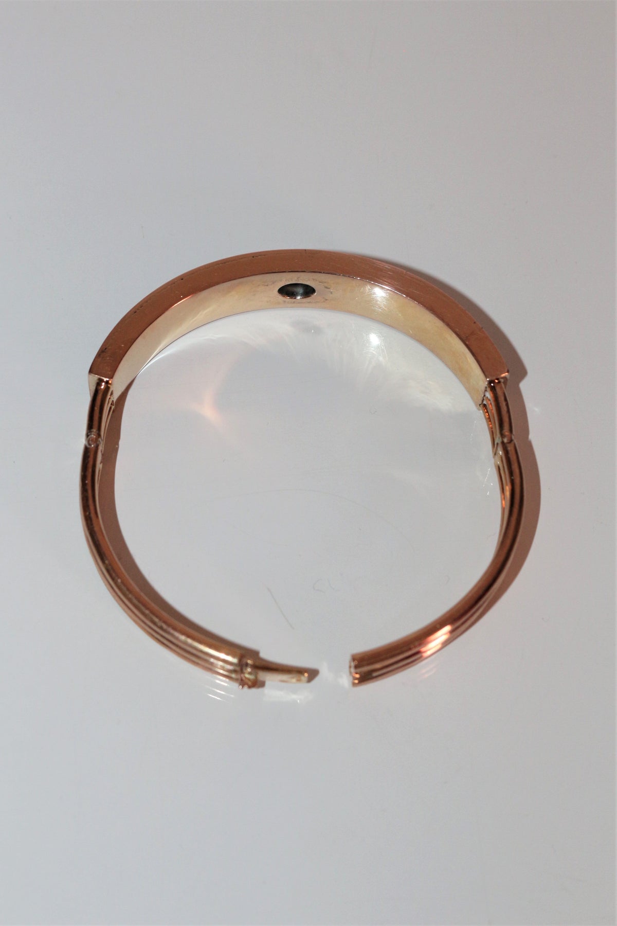 Bracelet Napoléon III Or Rose Et émail Noir