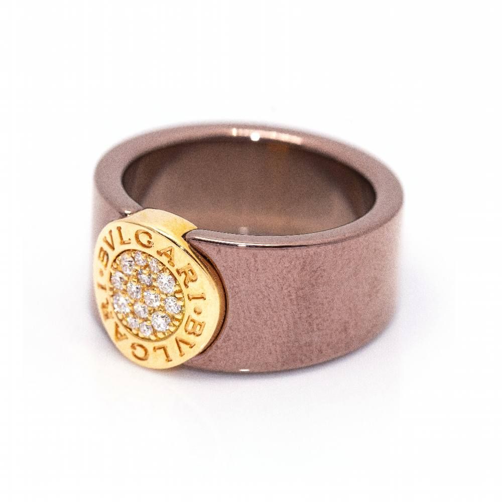 BVLGARI BVLG ring in pink gold and diamonds