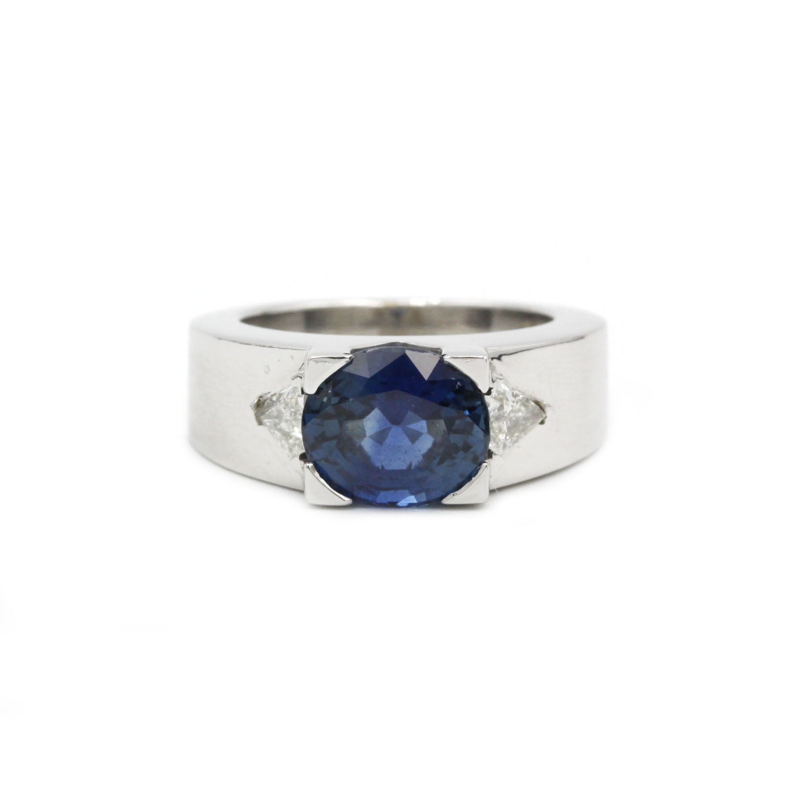 Bague - Or, Saphir & Diamants