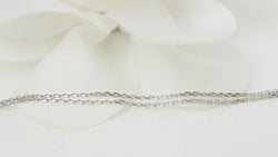Collier double coeurs Dinh Van en or blanc