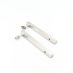 Boucles d'oreilles en or blanc et diamants