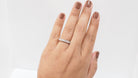 Alliance tour complet en or blanc et diamants 1,20ct