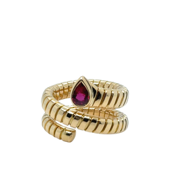 Bulgari - Bague Serpenti Or jaune et Tourmaline