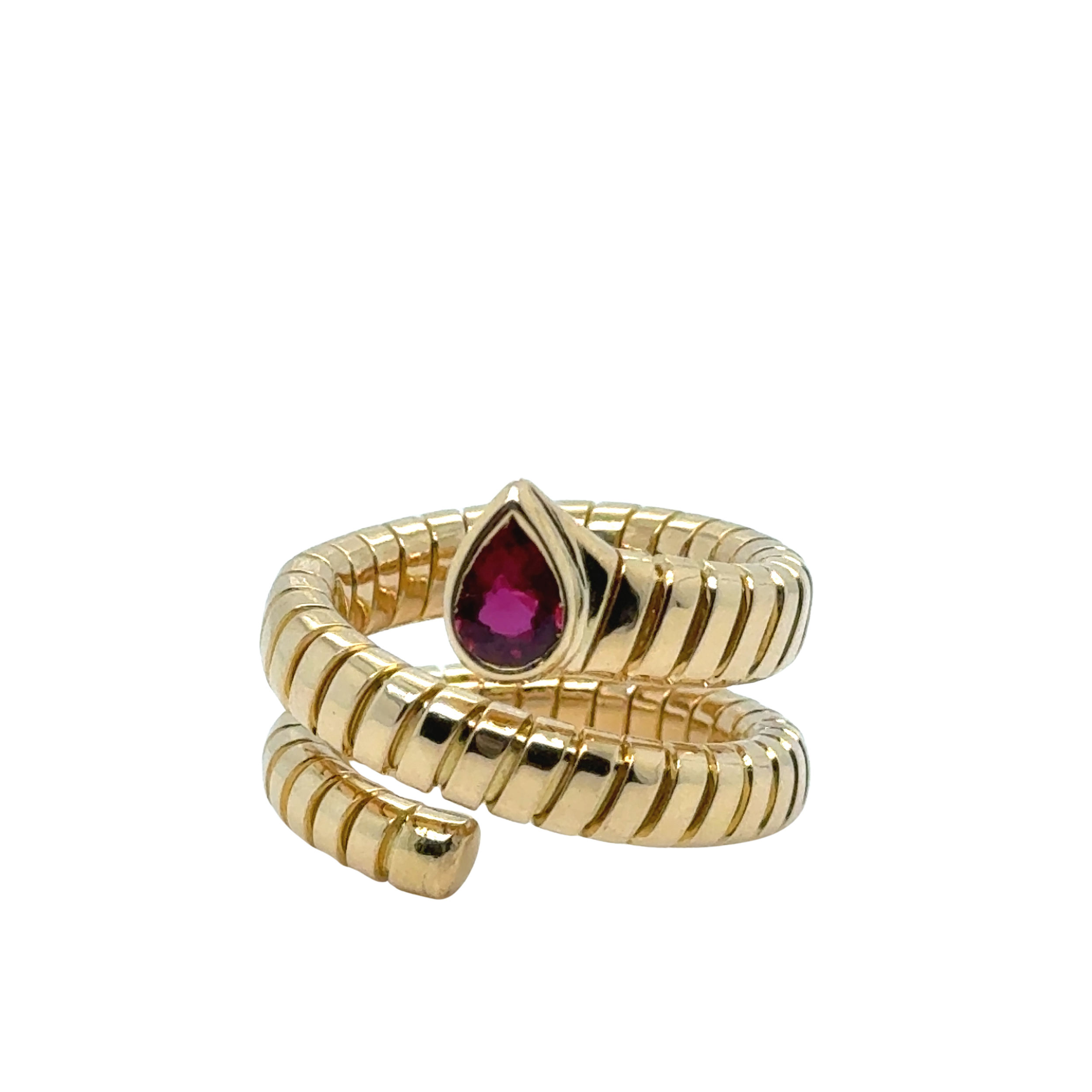 Bulgari - Bague Serpenti Or jaune et Tourmaline