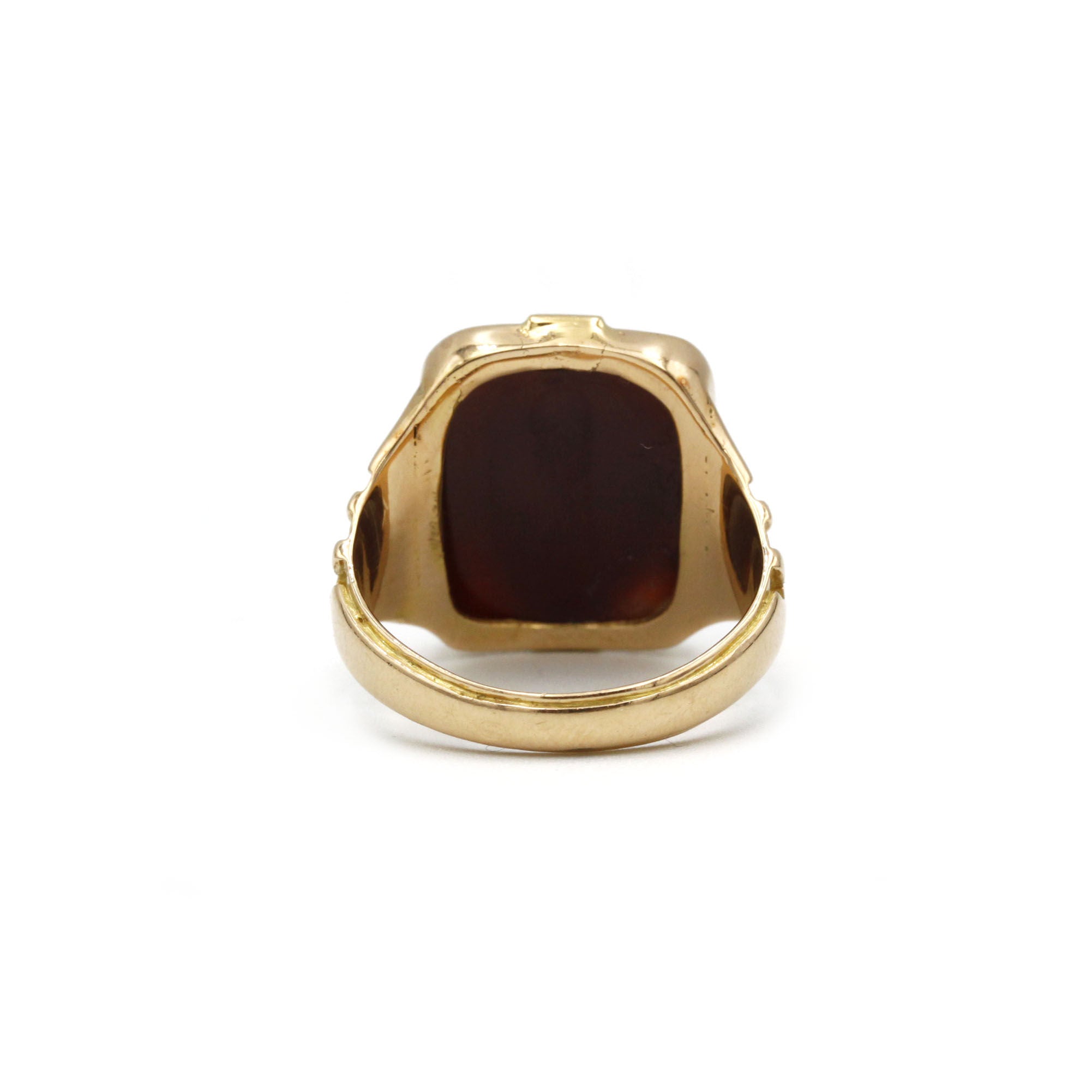 Bague Chevalière - Or & Camée Agate