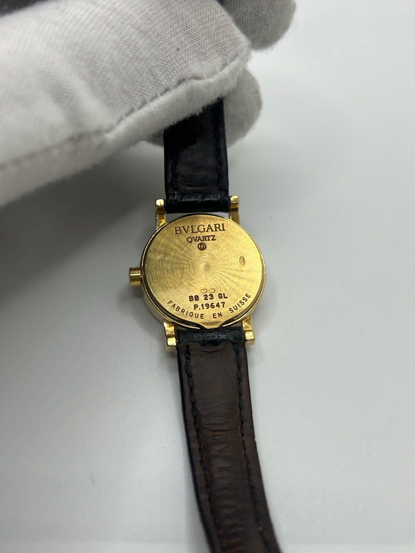 Montre BULGARI Bulgari Lady en or jaune et cuir