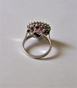 Bague rubellite et diamants