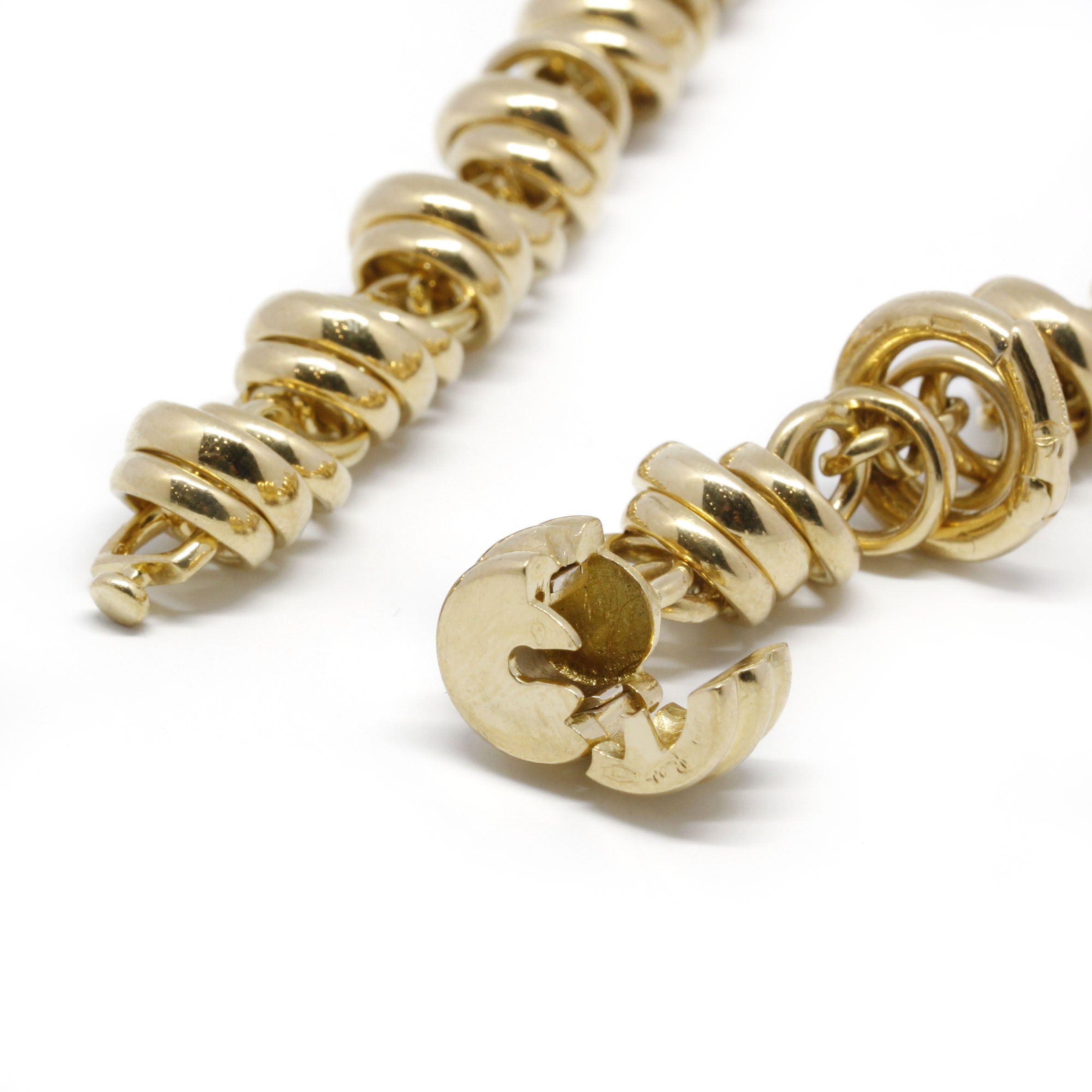 POMELLATO “Mille Cercles” chain necklace in yellow gold