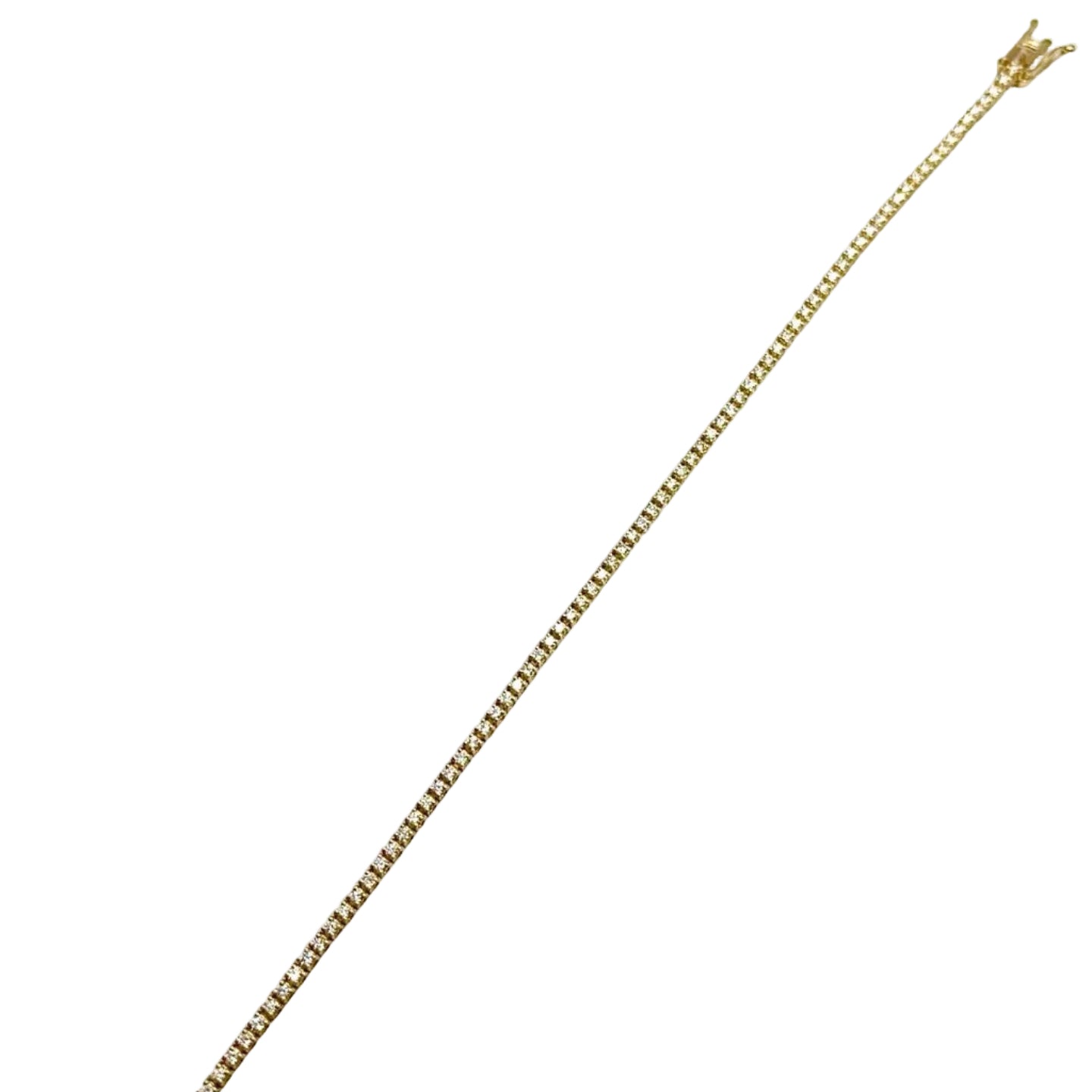 Bracelet Ligne en or jaune et diamants