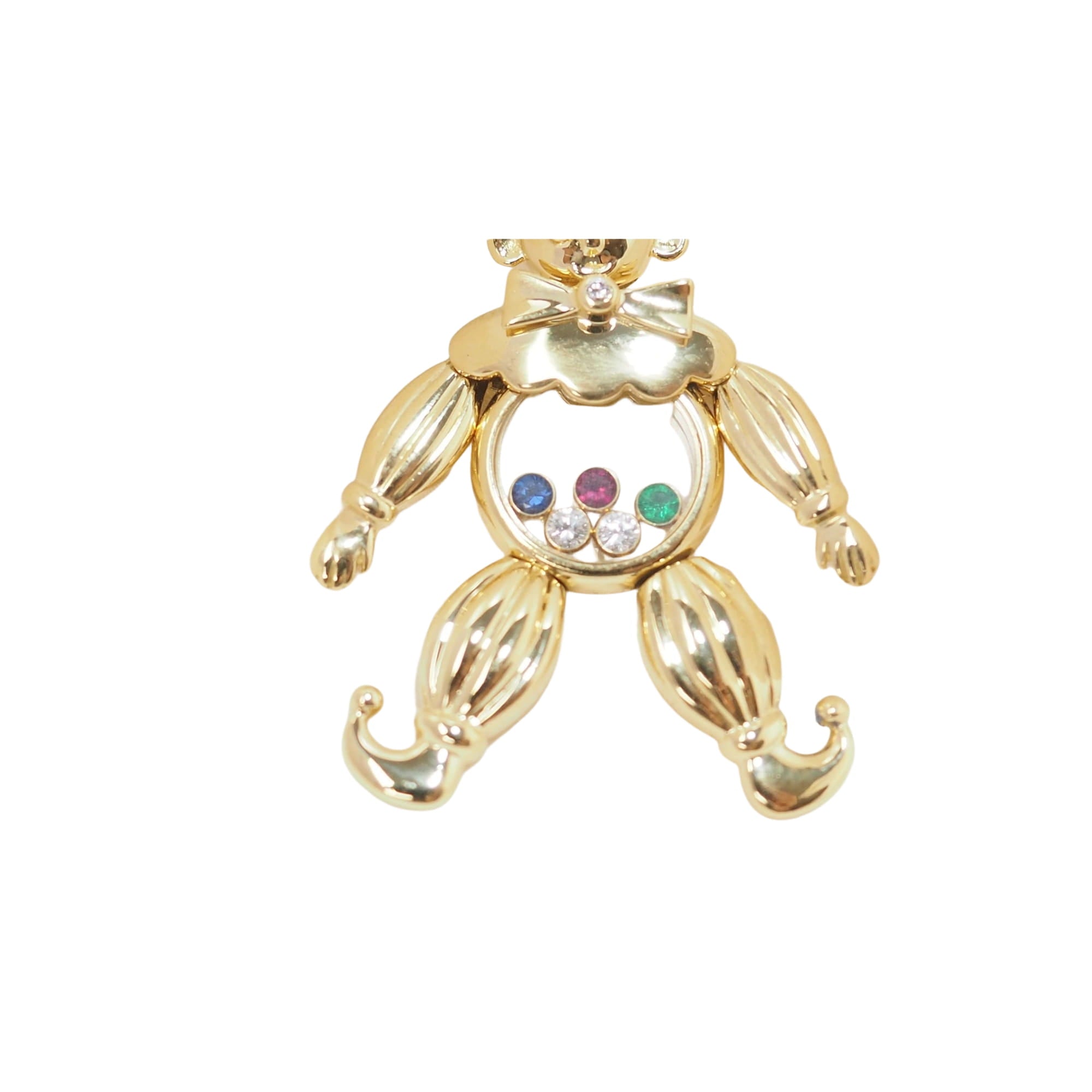 Pendentif Chopard Happy Clown en or jaune et diamants mobiles