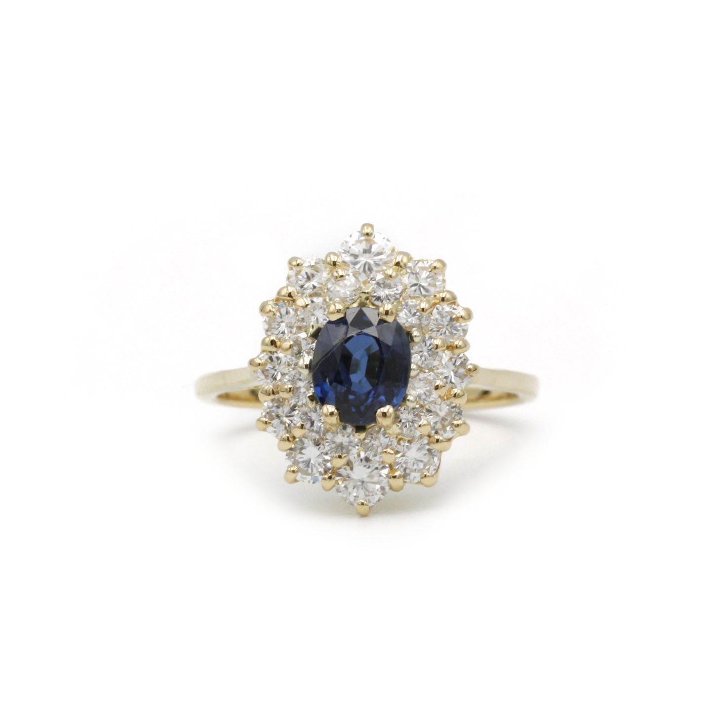 Bague - Or, Saphir & Diamants
